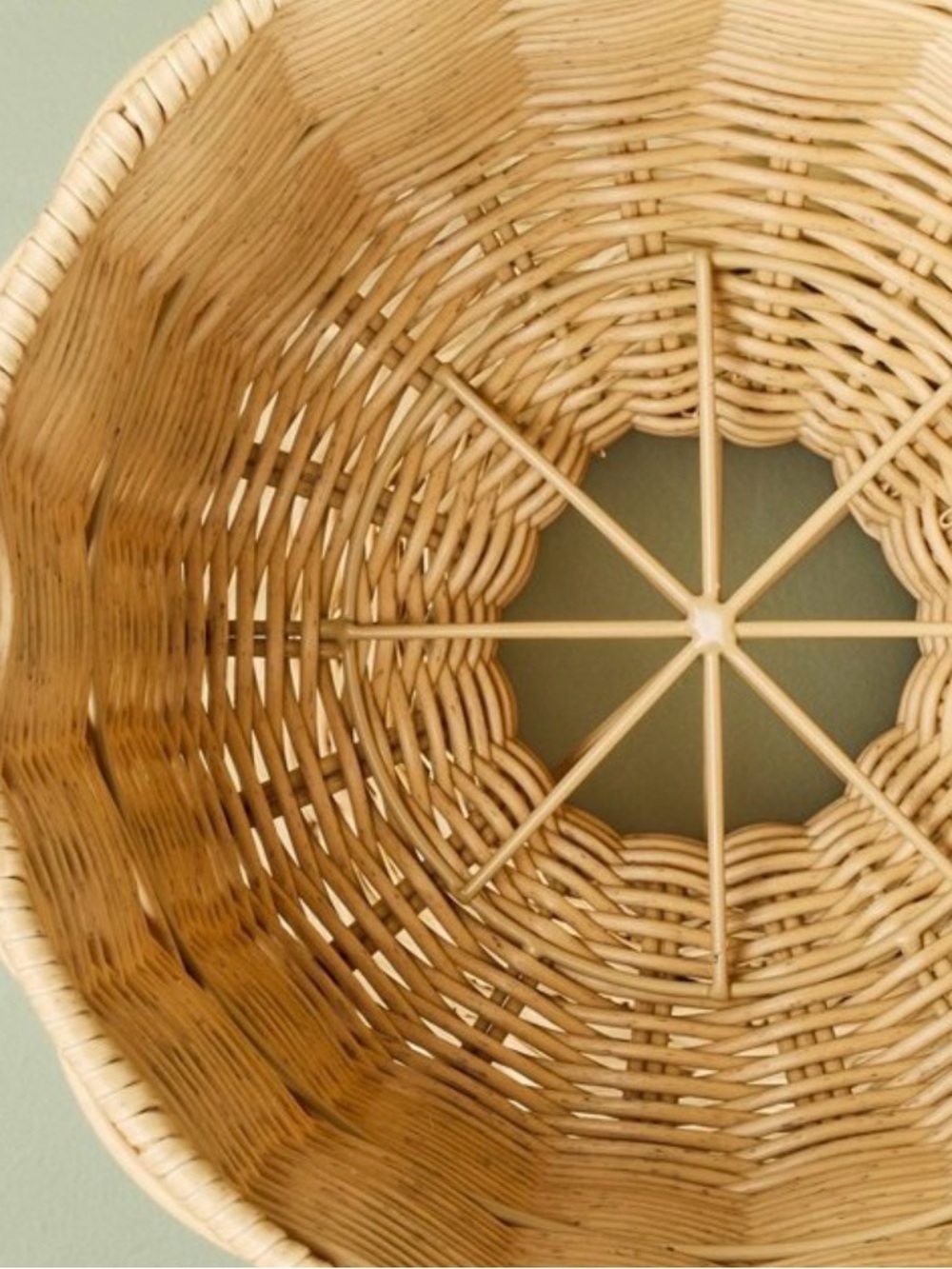 Rattan Reversible Outdoor Planter Basket - Hearth & Hand - 24 in NWOT - Picture 3 of 9